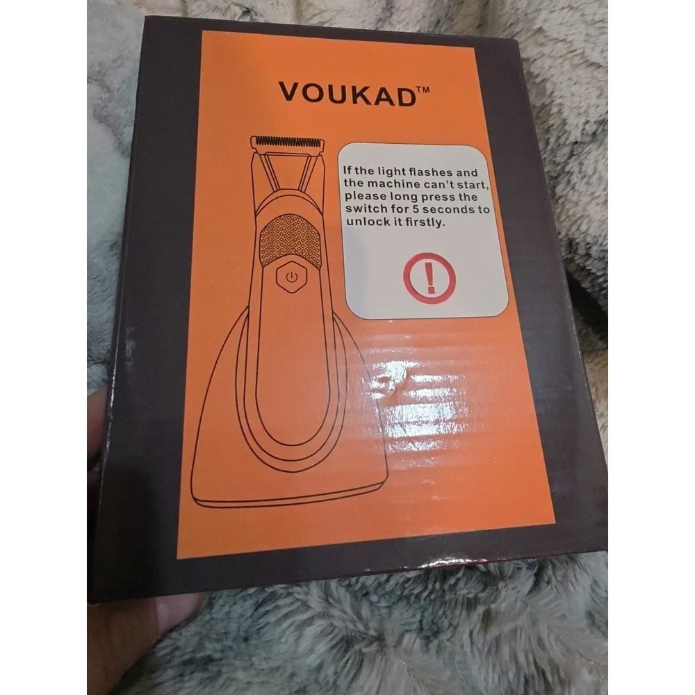 Voukad Groin and Hair Trimmer for Men Rechargeable Electric Open Box New‎